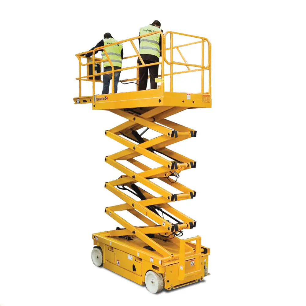 Šķērveida pacēlājs, pašgājējs (akumulators, 2WD), 12 m